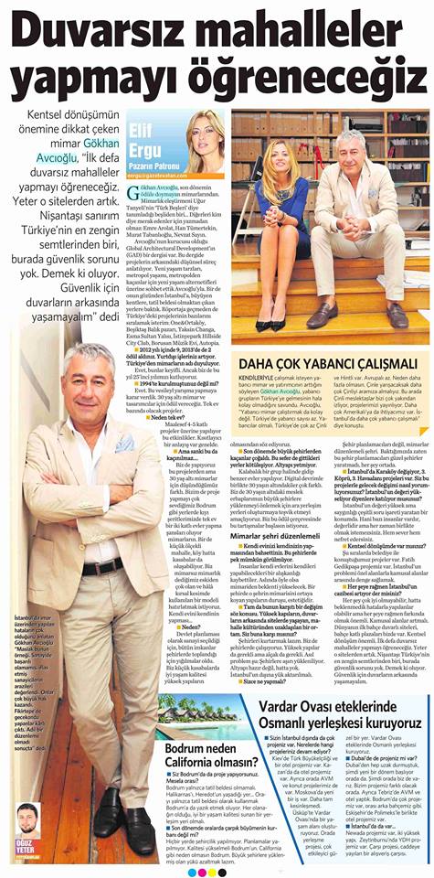 Vatan Newspaper Elif Ergu interview