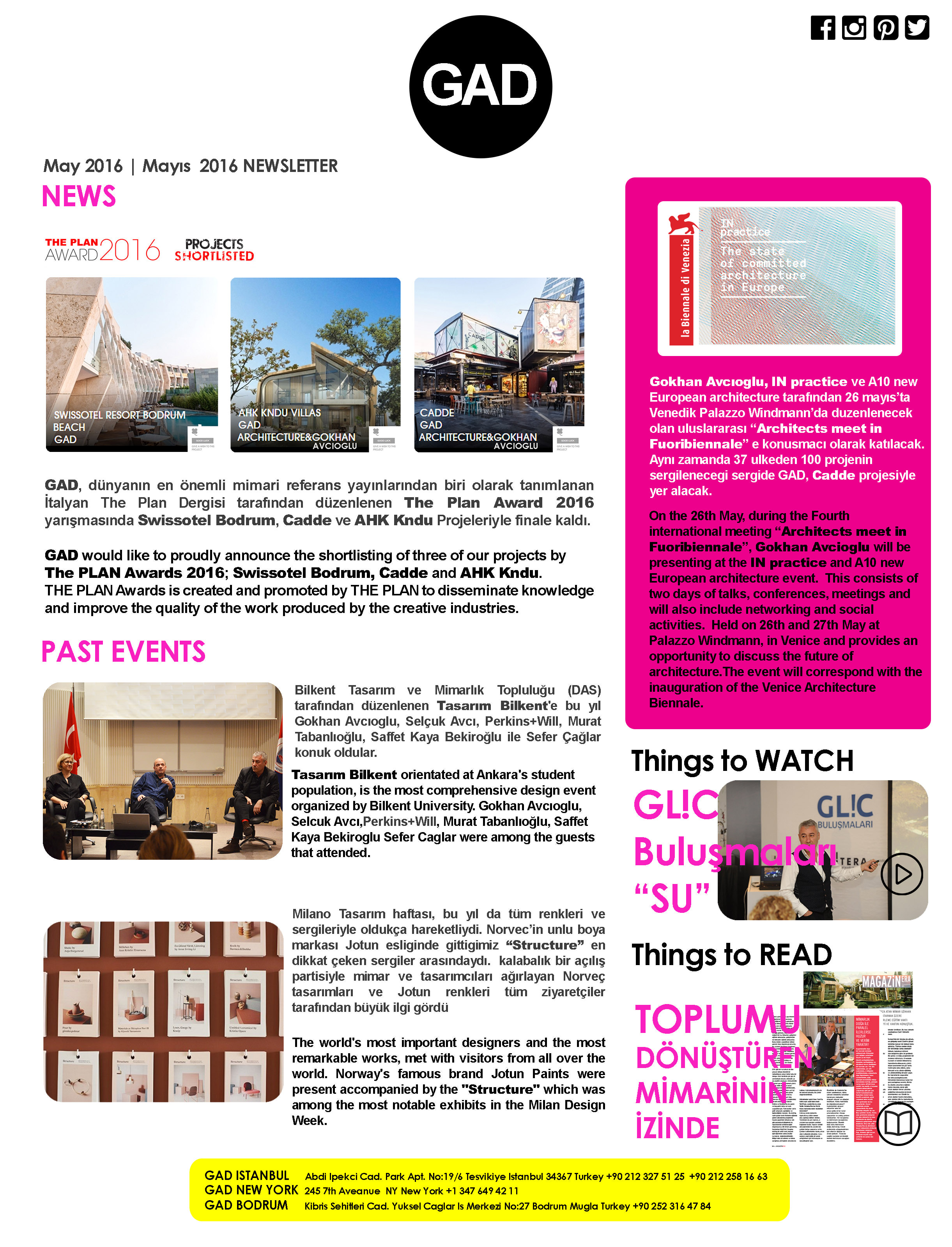 Newsletter May 2016